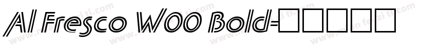 Al Fresco W00 Bold字体转换